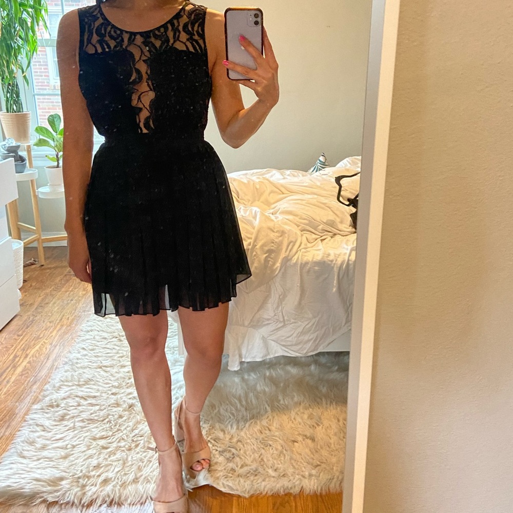Black BCBG mini dress, sleeveless, size 0